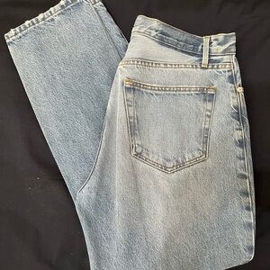 Frame Denim Light Blue Straight Jeans - Le Original
